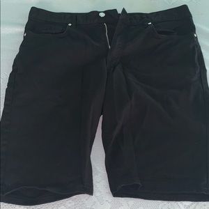Black khaki shorts